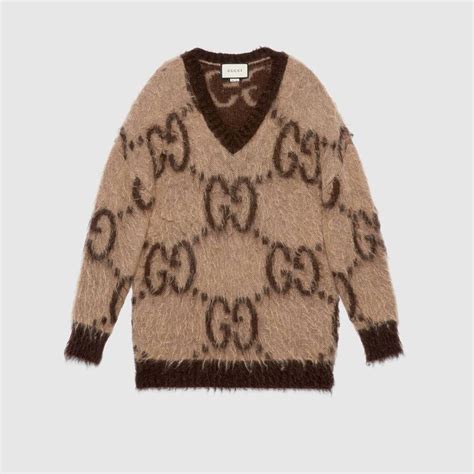 gucci v neck sweater women|gucci jumper women's.